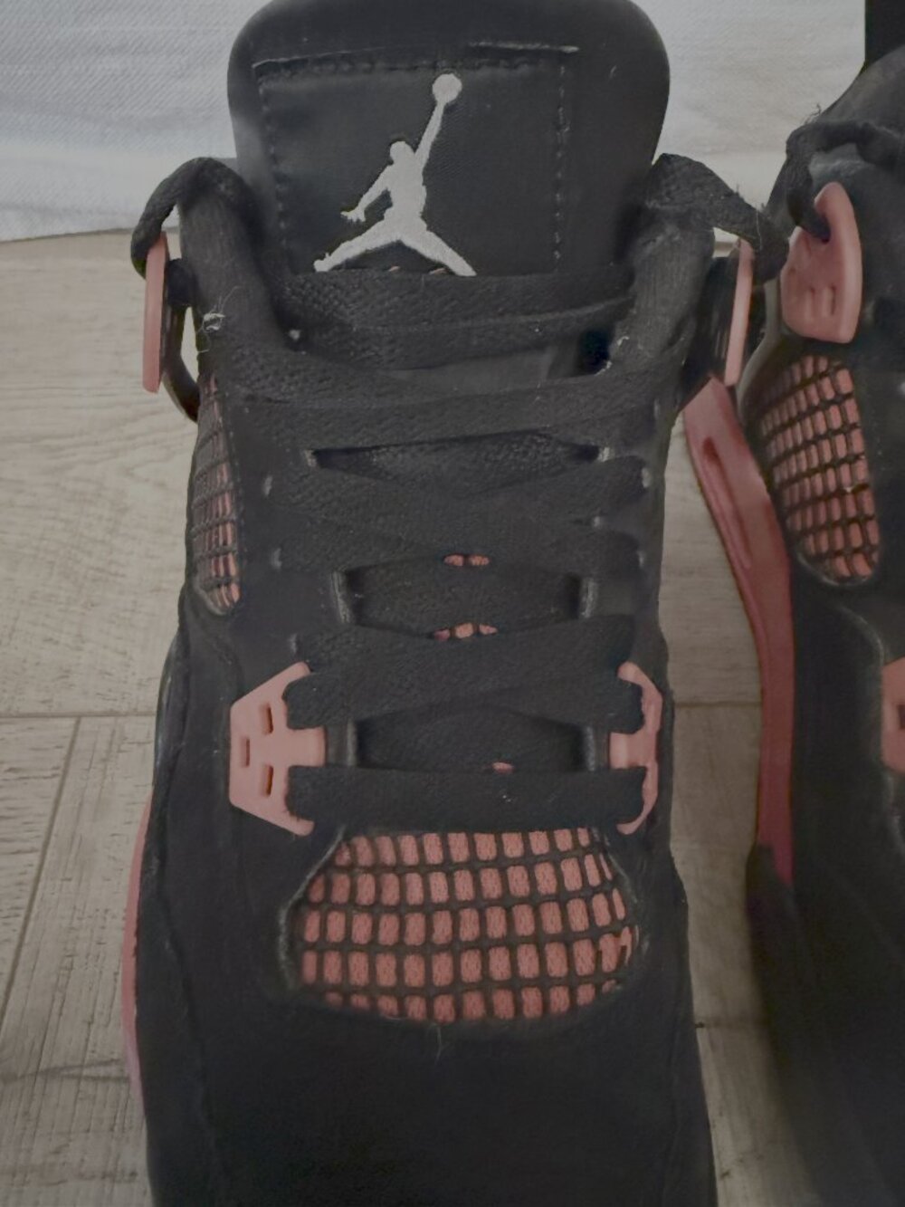 Nike Air Jordan 4 Retro Black Rush Pink GS 408452-016 Size 6Y Rare 2021